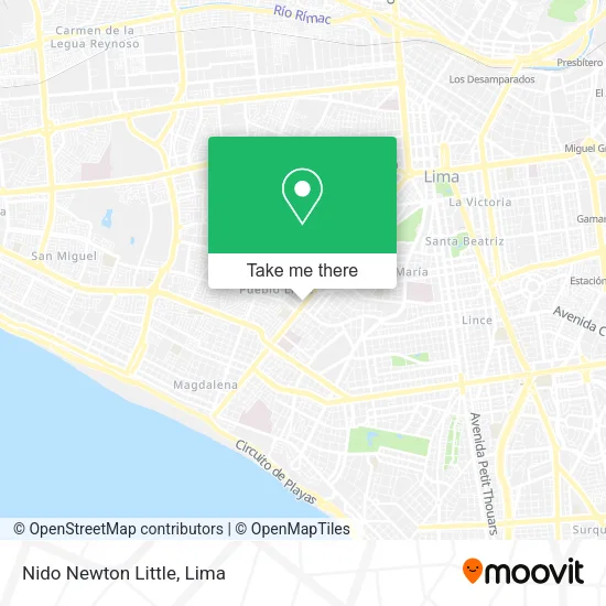Mapa de Nido Newton Little