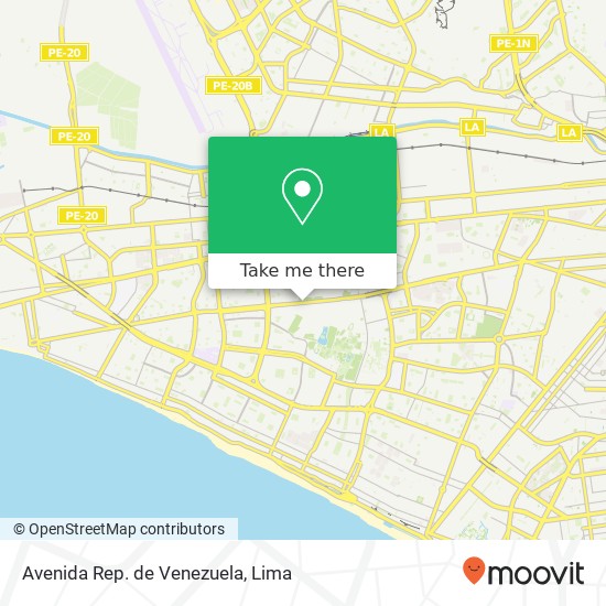 Avenida Rep. de Venezuela map