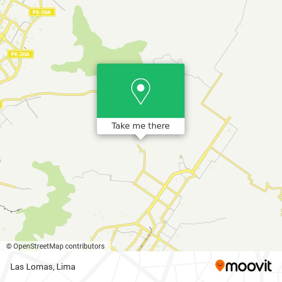 Las Lomas map