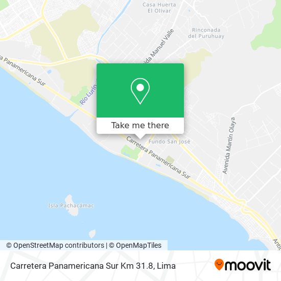 Carretera Panamericana Sur Km 31.8 map