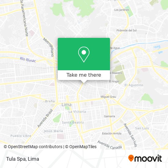 Tula Spa map