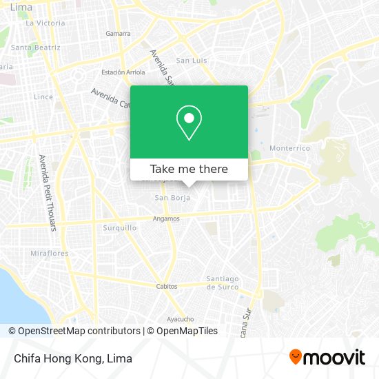 Chifa Hong Kong map