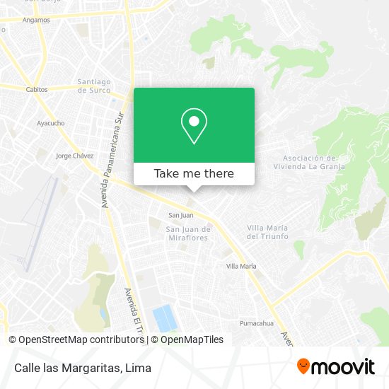 Calle las Margaritas map