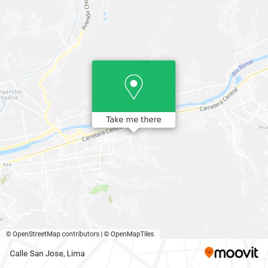 Calle San Jose map