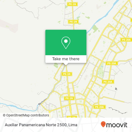 Auxiliar Panamericana Norte 2500 map