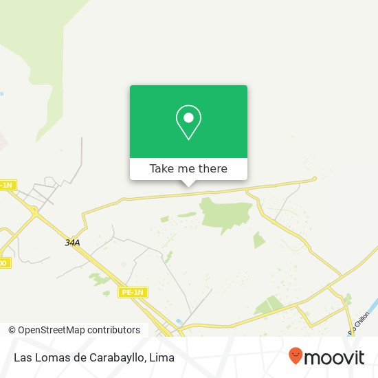 Las Lomas de Carabayllo map