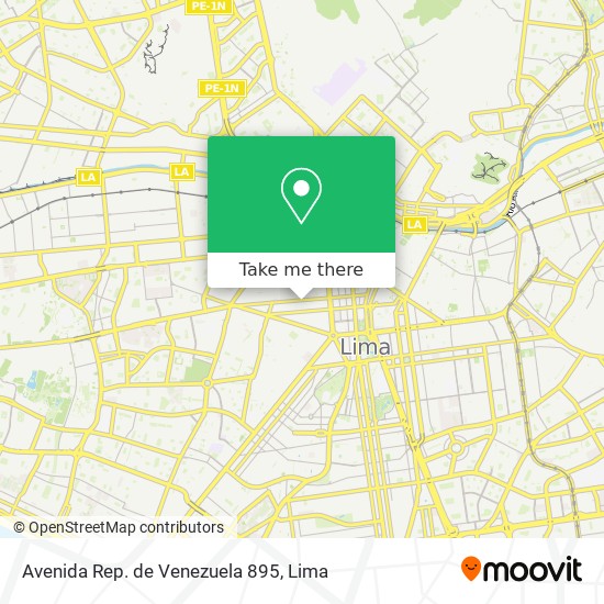 Mapa de Avenida Rep. de Venezuela 895