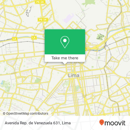 Avenida Rep. de Venezuela 631 map