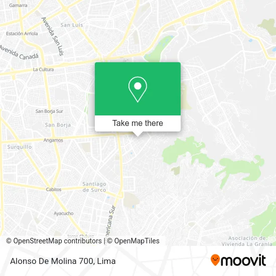 Alonso De Molina 700 map
