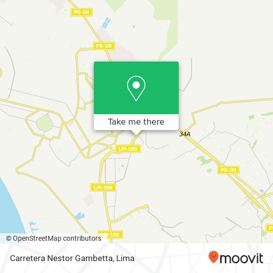 Carretera Nestor Gambetta map