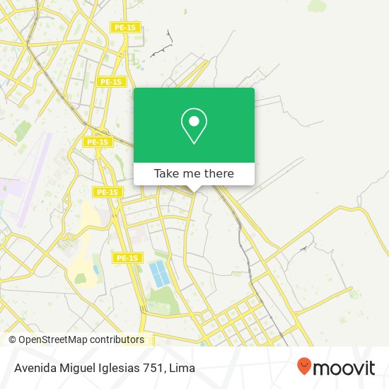 Avenida Miguel Iglesias 751 map
