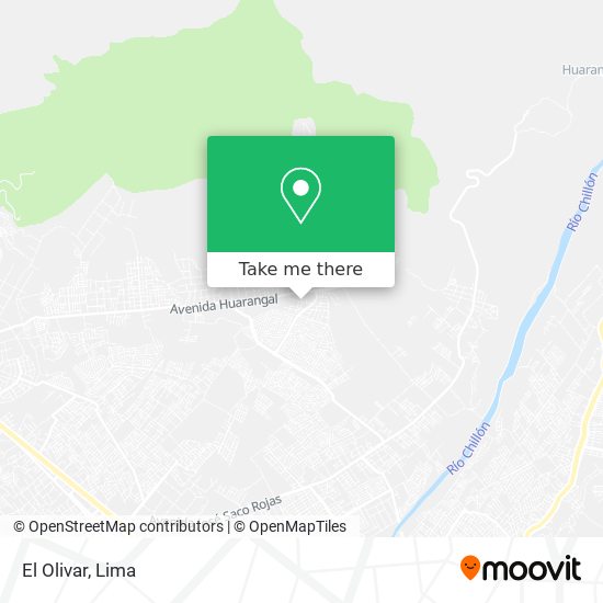 El Olivar map