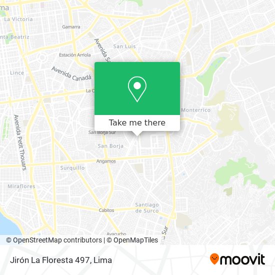 Jirón La Floresta 497 map