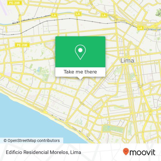 Mapa de Edificio Residencial Morelos