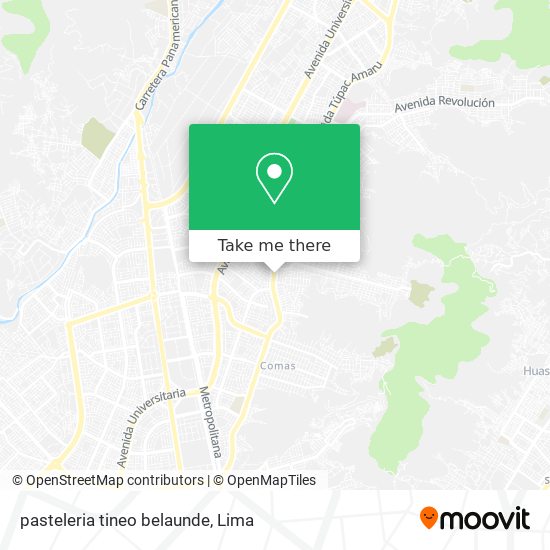 Mapa de pasteleria tineo belaunde