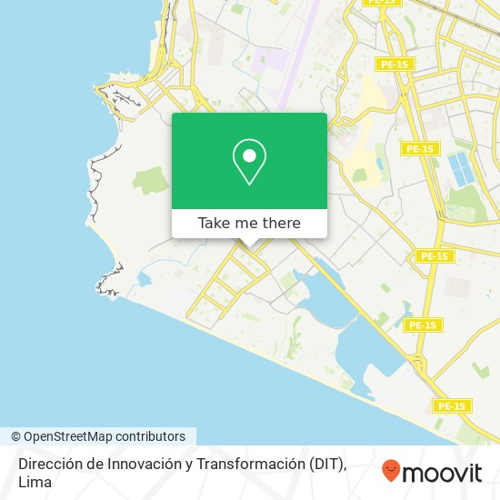 Dirección de Innovación y Transformación (DIT) map