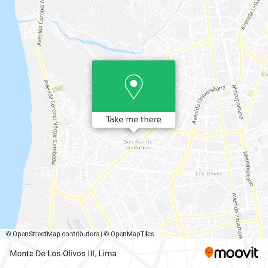 Mapa de Monte De Los Olivos III