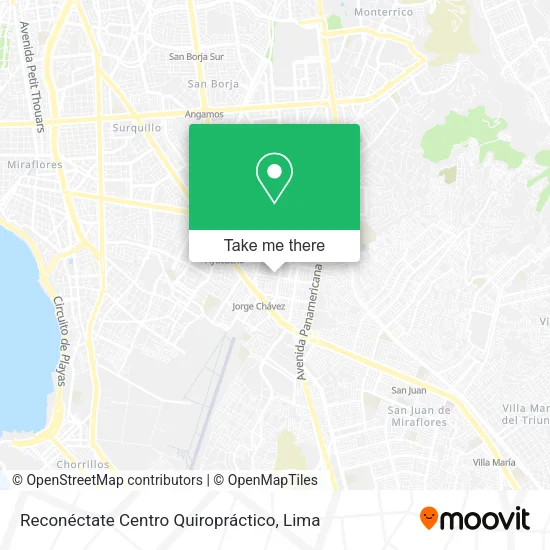Reconéctate Centro Quiropráctico map