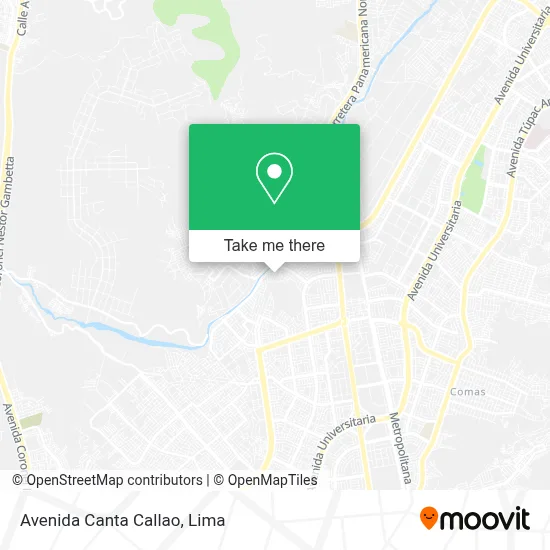 Avenida Canta Callao map