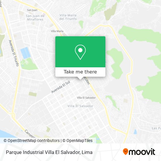 Parque Industrial Villa El Salvador map