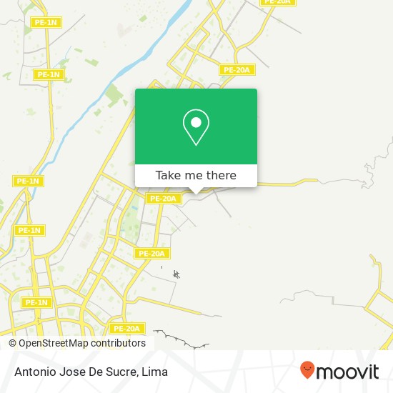 Antonio Jose De Sucre map