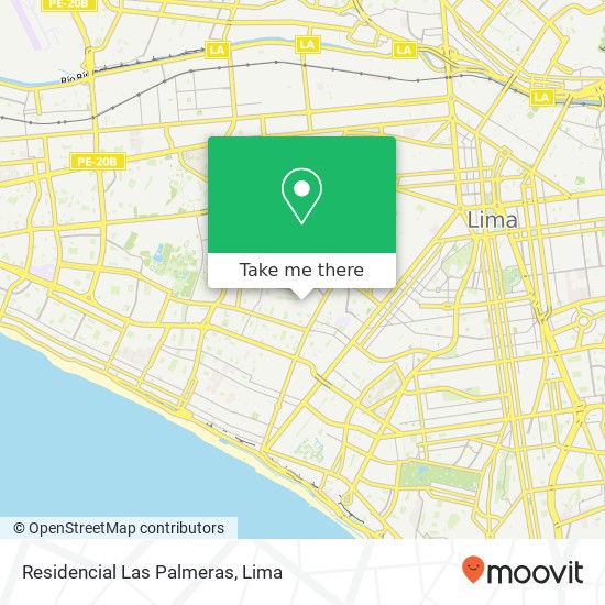 Residencial Las Palmeras map