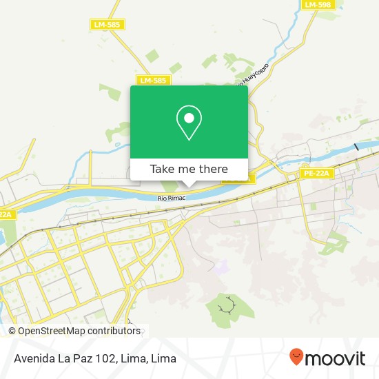 Avenida La Paz 102, Lima map