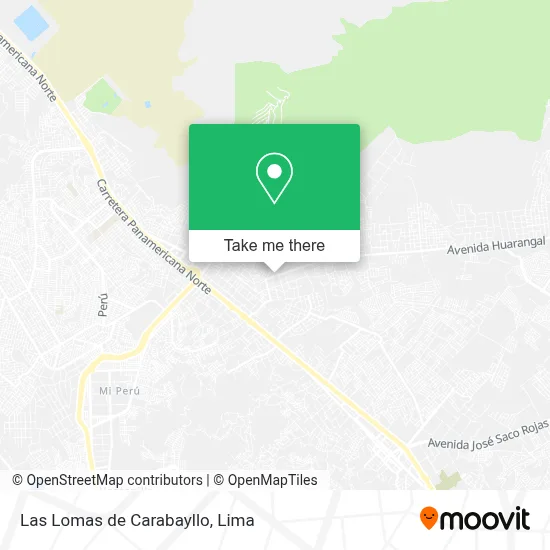 Las Lomas de Carabayllo map