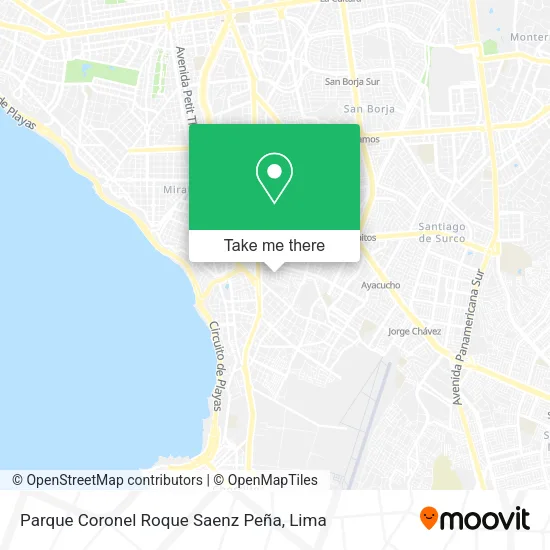 Mapa de Parque Coronel Roque Saenz Peña