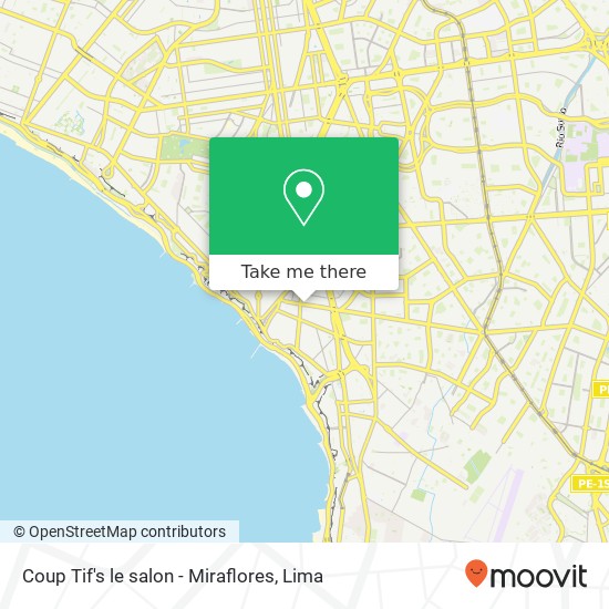 Coup Tif's le salon - Miraflores map