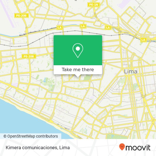 Kimera comunicaciones map