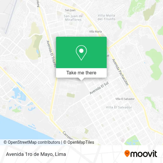 Avenida 1ro de Mayo map