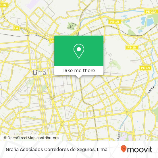 Graña Asociados Corredores de Seguros map