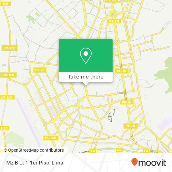 Mz B Lt 1 1er Piso map