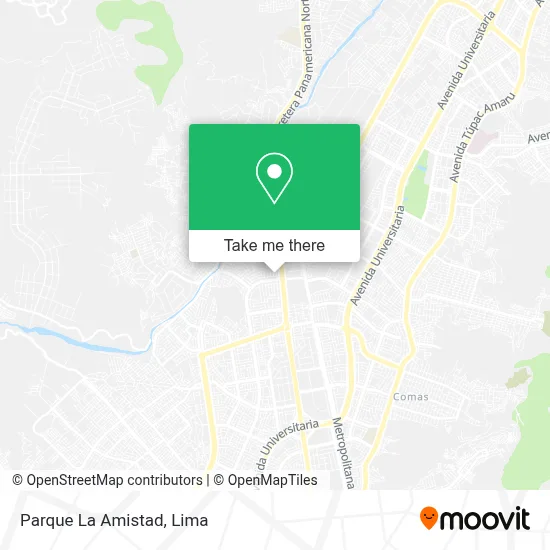 Parque La Amistad map