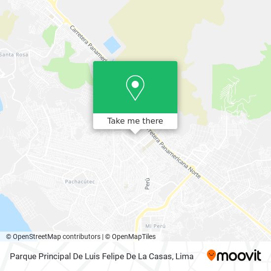 Mapa de Parque Principal De Luis Felipe De La Casas