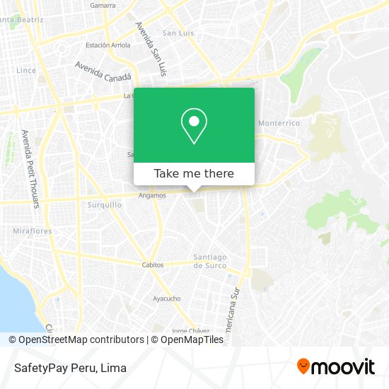 SafetyPay Peru map