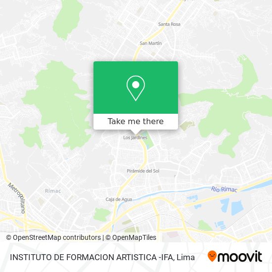 INSTITUTO DE FORMACION ARTISTICA -IFA map