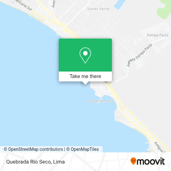 Quebrada Río Seco map