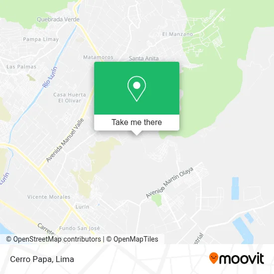 Cerro Papa map
