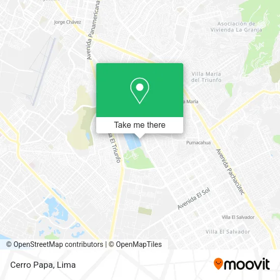 Mapa de Cerro Papa