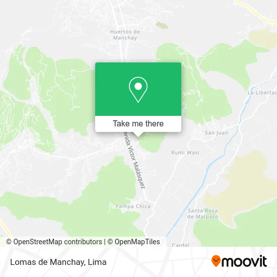 Lomas de Manchay map
