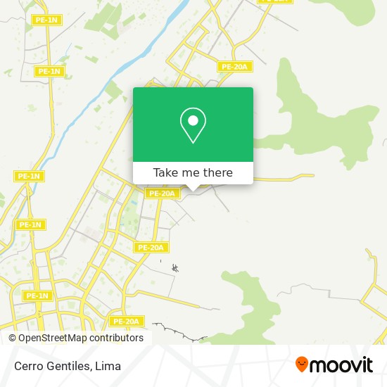 Cerro Gentiles map