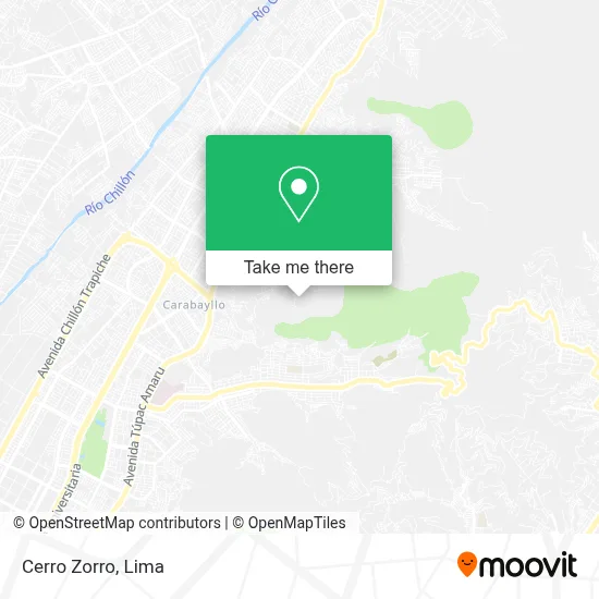 Cerro Zorro map