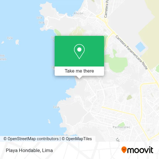 Playa Hondable map