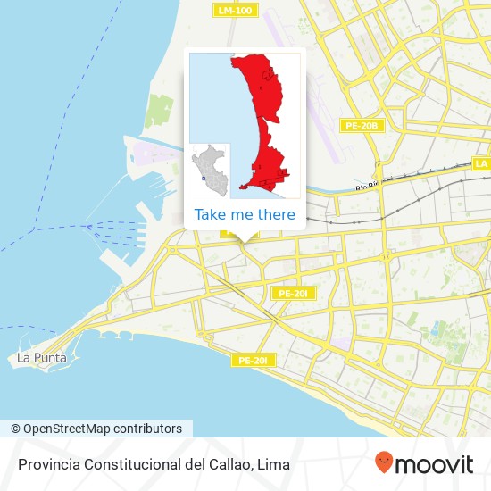 Provincia Constitucional del Callao map