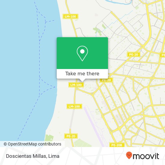 Doscientas Millas map