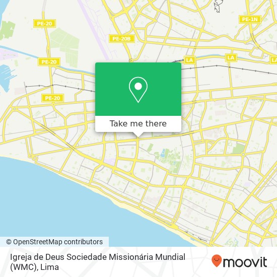 Igreja de Deus Sociedade Missionária Mundial (WMC) map