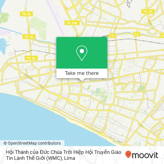 Hội Thánh của Đức Chúa Trời Hiệp Hội Truyền Giáo Tin Lành Thế Giới (WMC) map