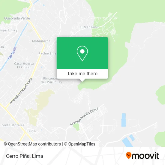 Cerro Piña map